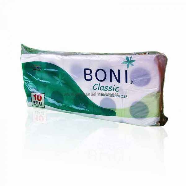 BONI CLASSIC TOILET PAPER 10 ROLLS