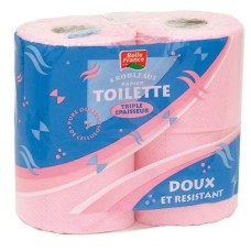 BELLE FRANCE TOILET PAPER 3 PLY 4 ROLLS