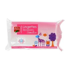 Belle France lingettes Epaisses- Sensitive- 64pcs